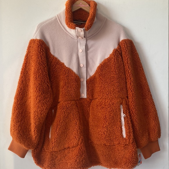 FP Movement Fall To Rise Fleece Quarter Zip in Auburn Sunset Combo, Size S, NWT - Picture 6 of 16